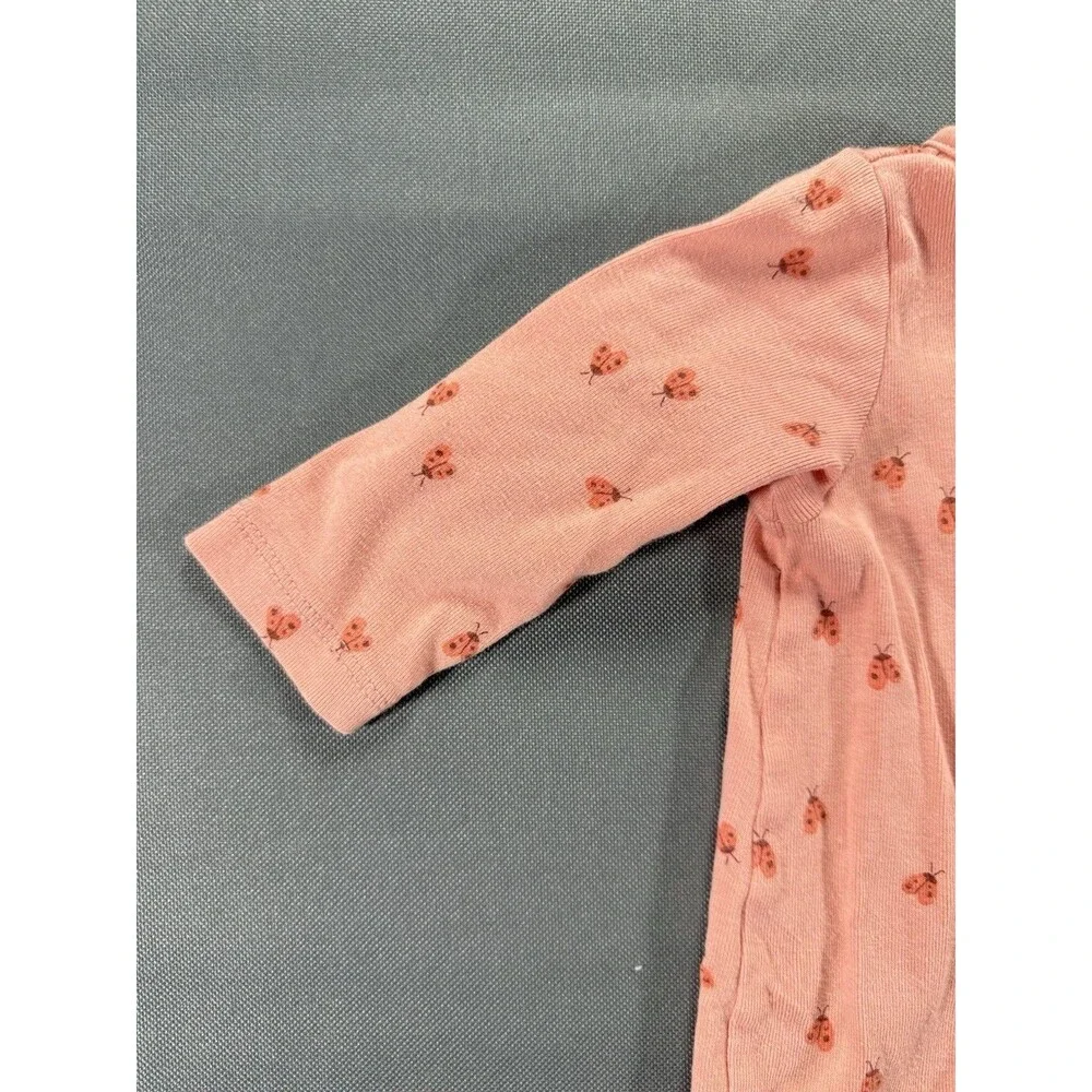Carters Ladybug One Piece Zip Up Pajama Size 6m